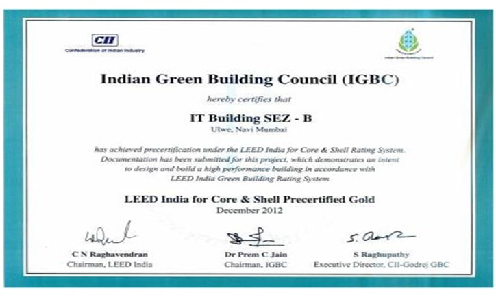 indian green building council certificate