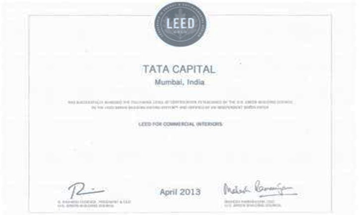 Tata capital certificate